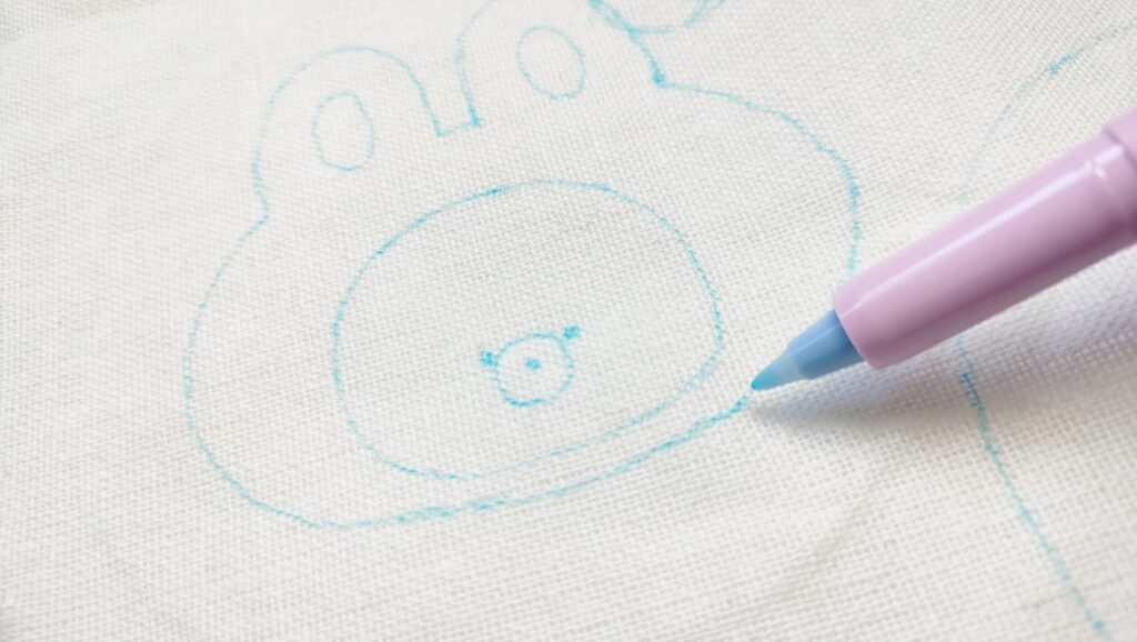 ソーラインオススメチャコペンパンチニードル図案写し