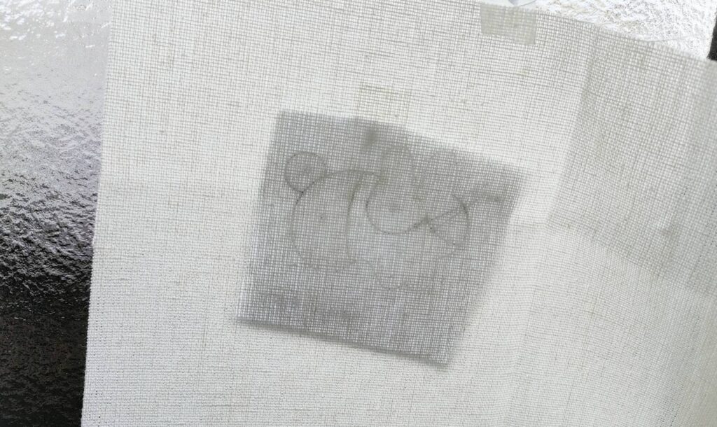 パンチニードル図案の写し方（コピー