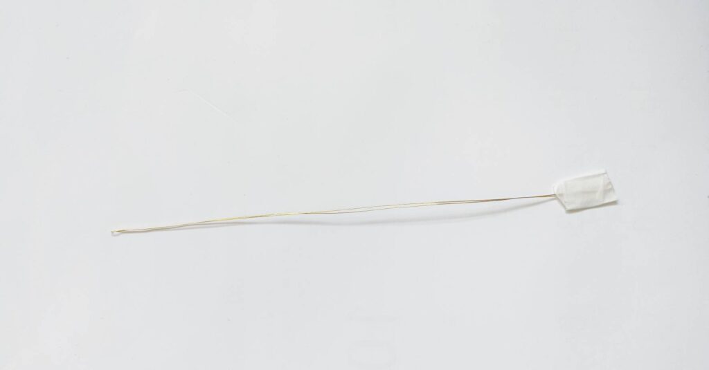 パンチニードルワイヤーで作る糸通し完成