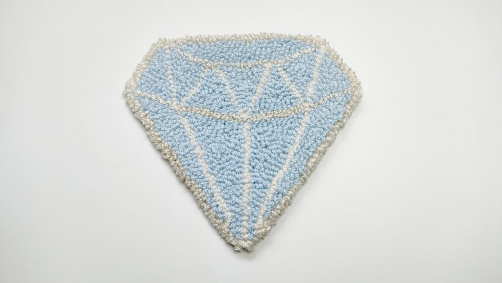 パンチニードルダイヤモンドコースター