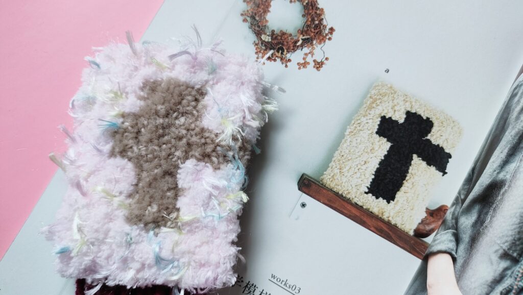 『はじめてのパンチニードル』本レビュー初心者の試作品